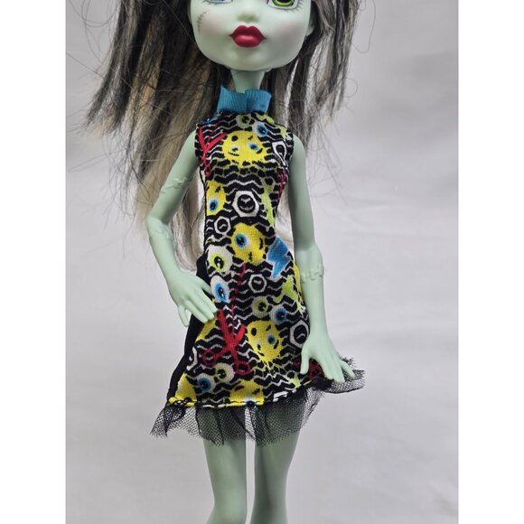 Monster High G2 - Frankie Stein Emoji - Doll Dress Mattel- FLAWED HAIR- TLC OOAK - Picture 8 of 13